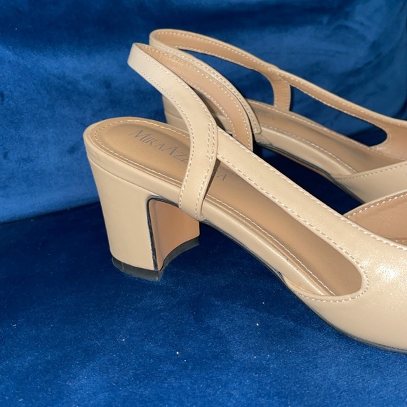 Two toned slingblack block heels - Picture 4 of 6